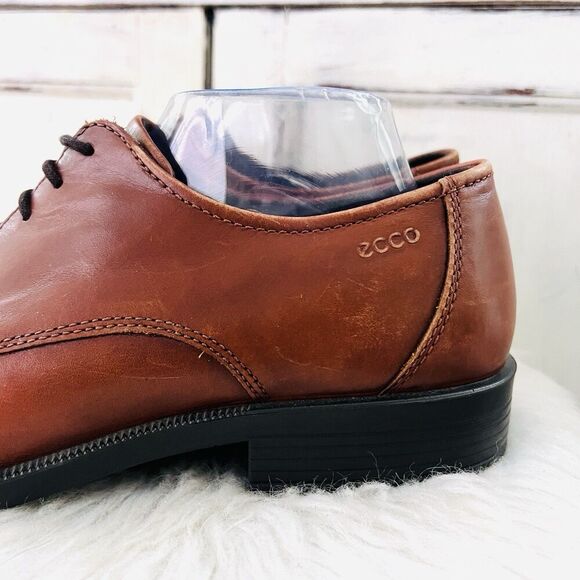 Ecco Metropole London Brown Leather Broque Lace up Oxford Dress Shoes EU44 US11 main image 4